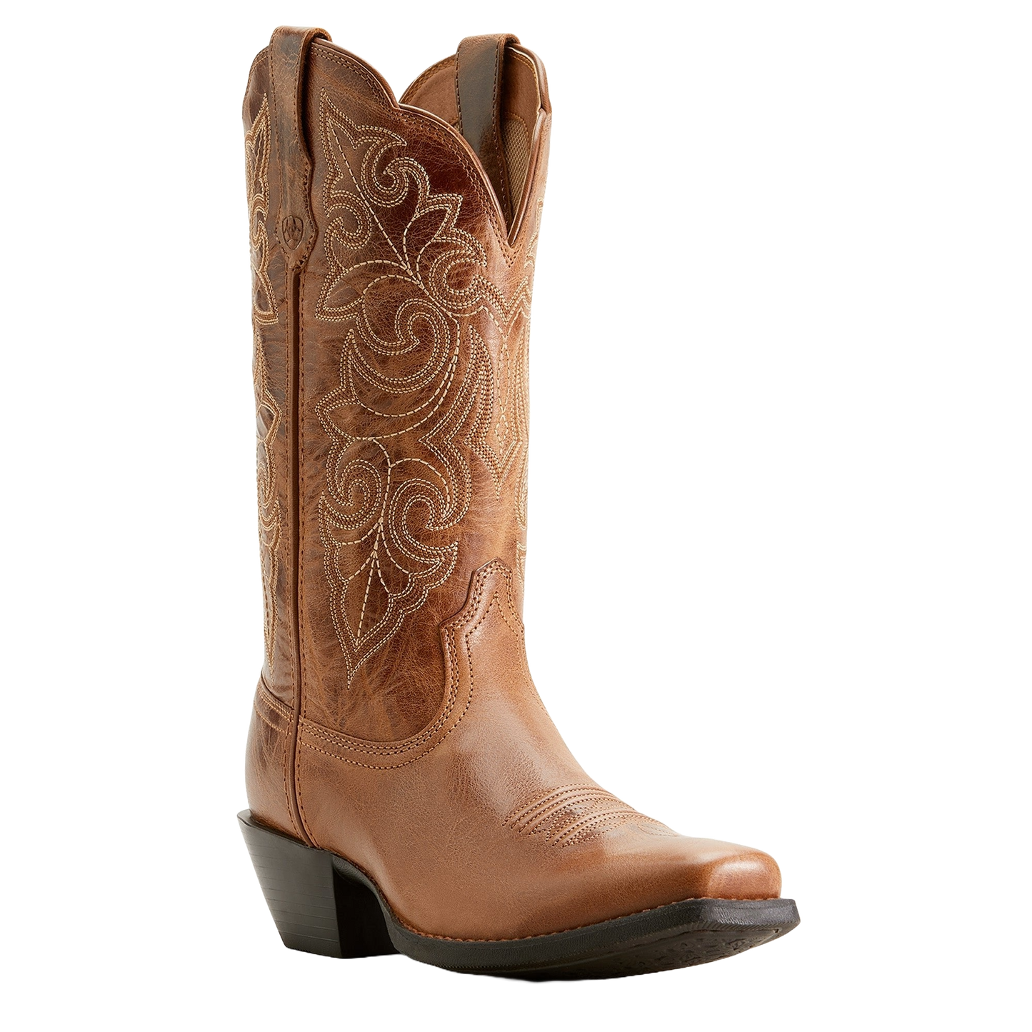 Ariat Ladies Round Up Ready Russet Brown Square Toe Boots 10053733