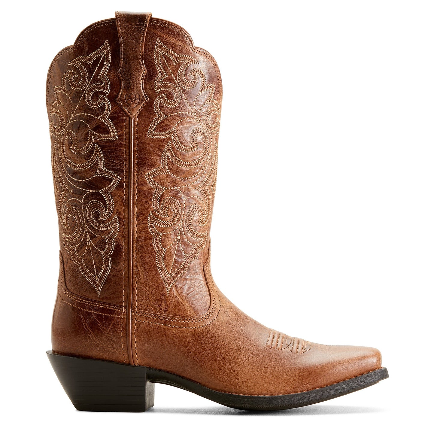 Ariat Ladies Round Up Ready Russet Brown Square Toe Boots 10053733