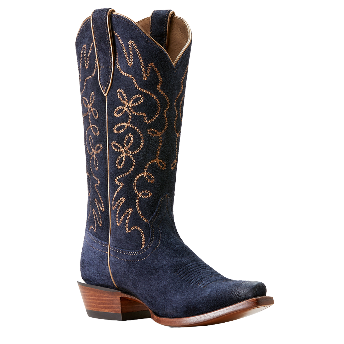 Ariat Ladies Jukebox Polo Blue Suede Western Boot 10053793