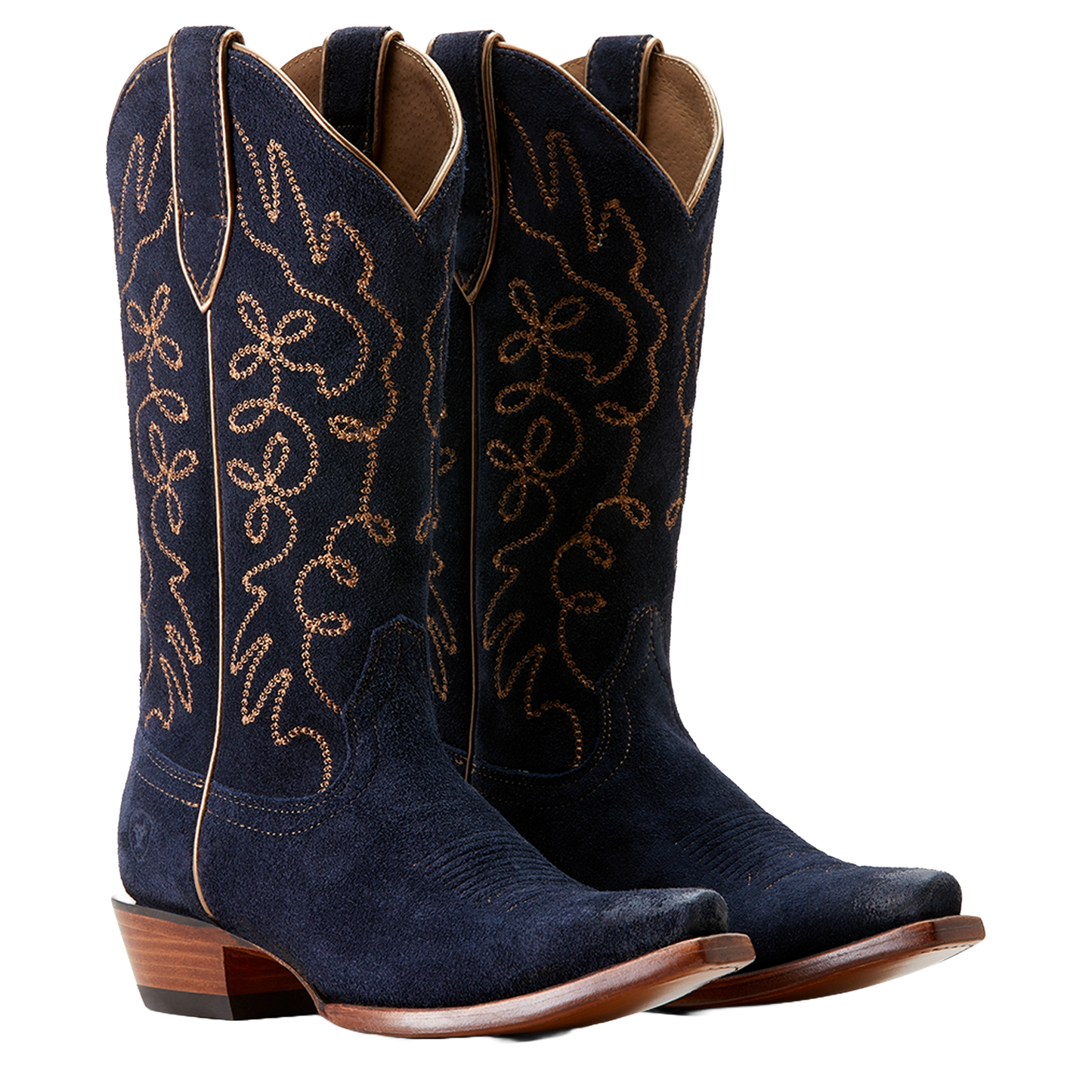 Ariat Ladies Jukebox Polo Blue Suede Western Boot 10053793