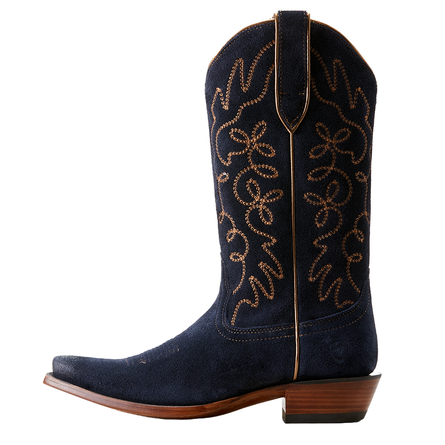 Ariat Ladies Jukebox Polo Blue Suede Western Boot 10053793