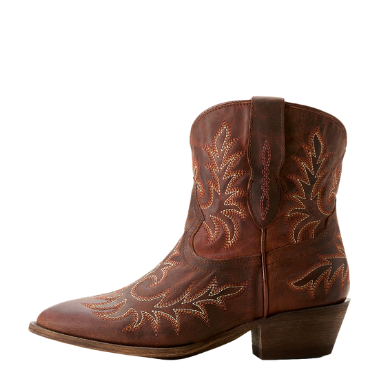 Ariat Ladies Carlin Dark Sierra Brown Western Bootie 10053794