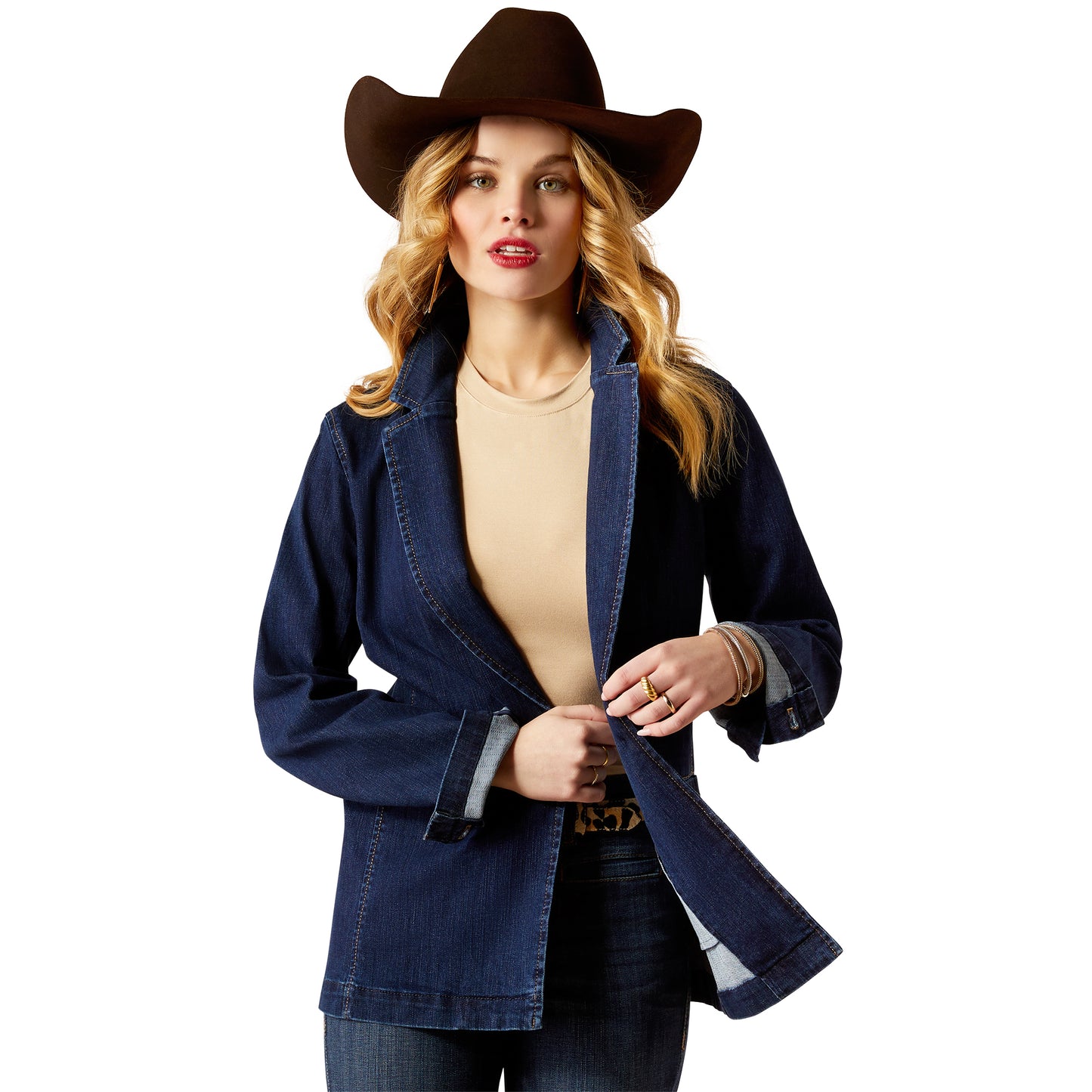 Ariat Ladies Midnight Blue Wash Denim Blazer 10053928