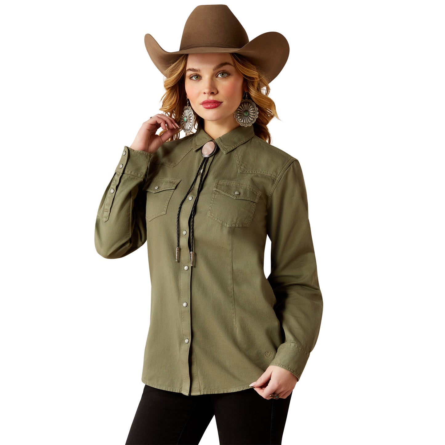 Ariat Ladies REAL Jurlington Sea Spray Snap Button Shirt 10053948