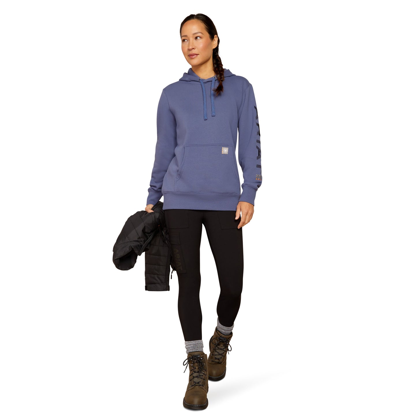 Ariat Ladies Rebar Blue Indigo Night Sky Graphic Hoodie 10052723