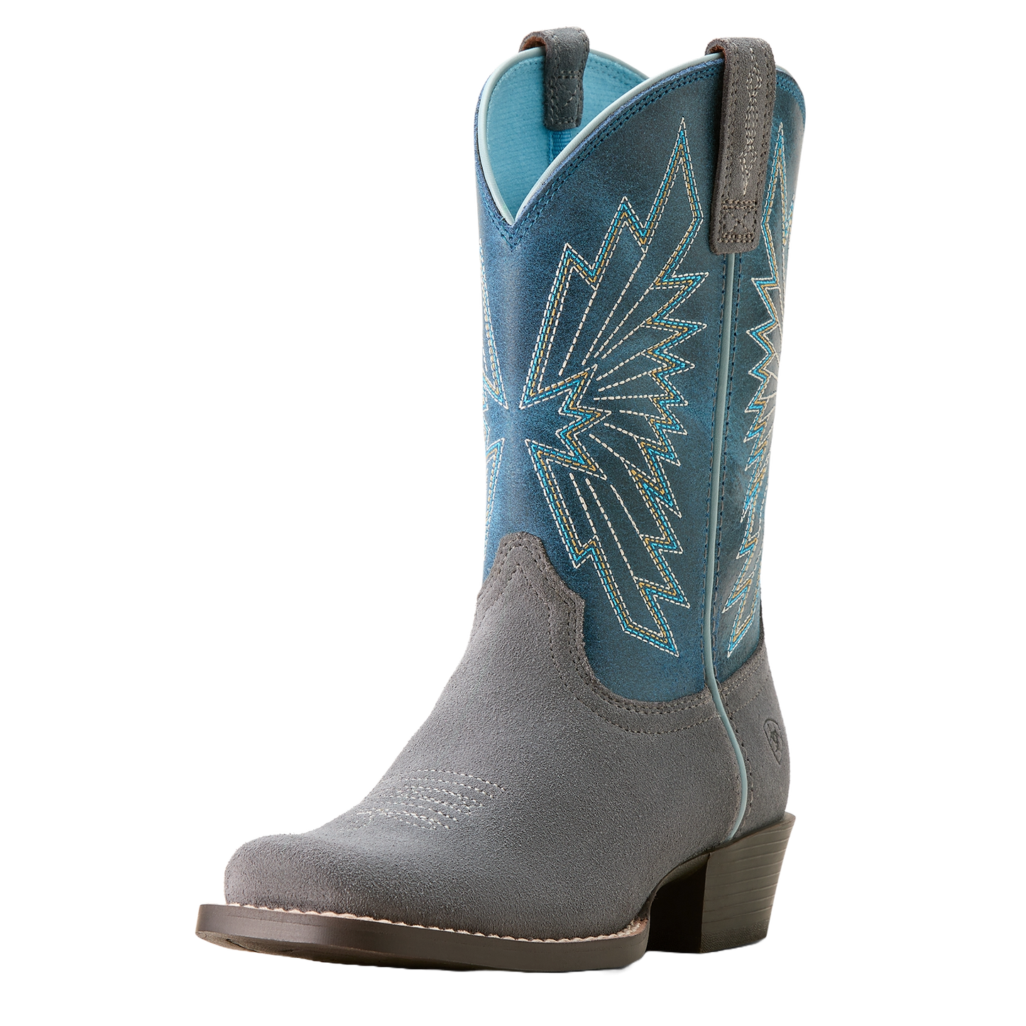 Ariat Children's Decatur Mineral Suede & Downpour Western Boot 10053624