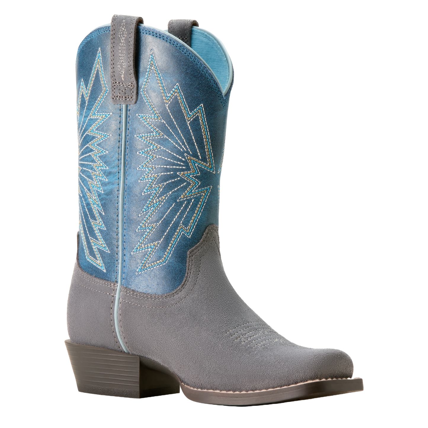 Ariat Children's Decatur Mineral Suede & Downpour Western Boot 10053624