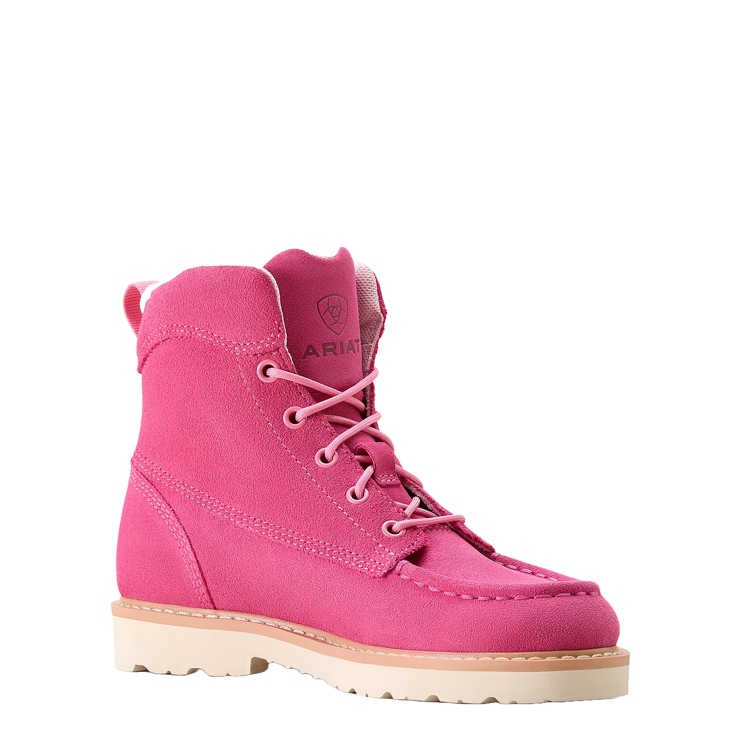 Ariat Youth Girl's Rebar Lift Haute Pink Suede Boot 10053779