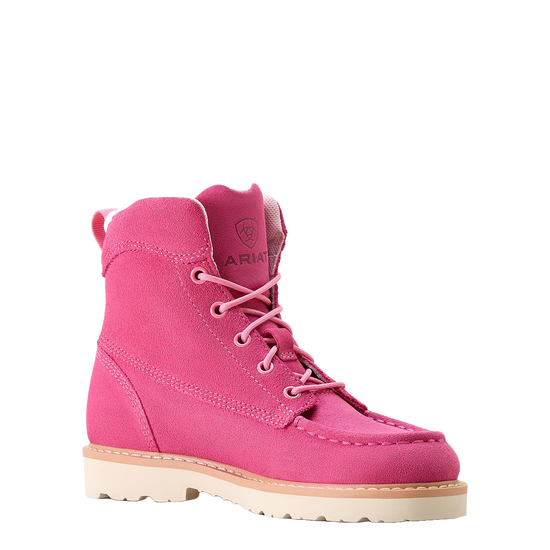 Ariat Youth Girl's Rebar Lift Haute Pink Suede Boot 10053779