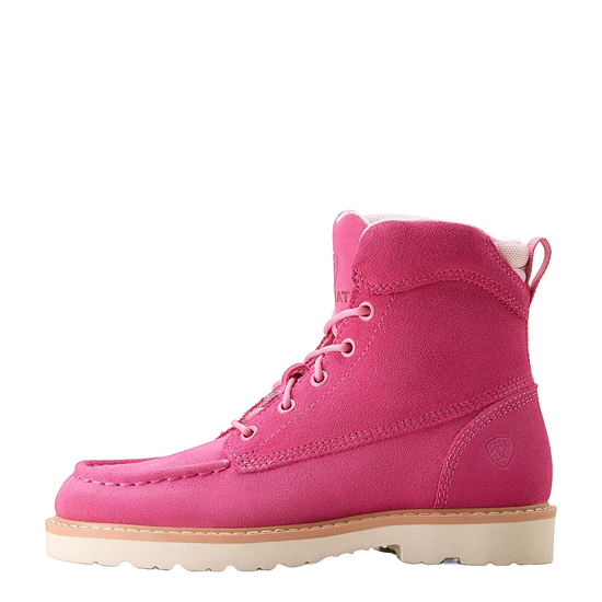 Ariat Youth Girl's Rebar Lift Haute Pink Suede Boot 10053779