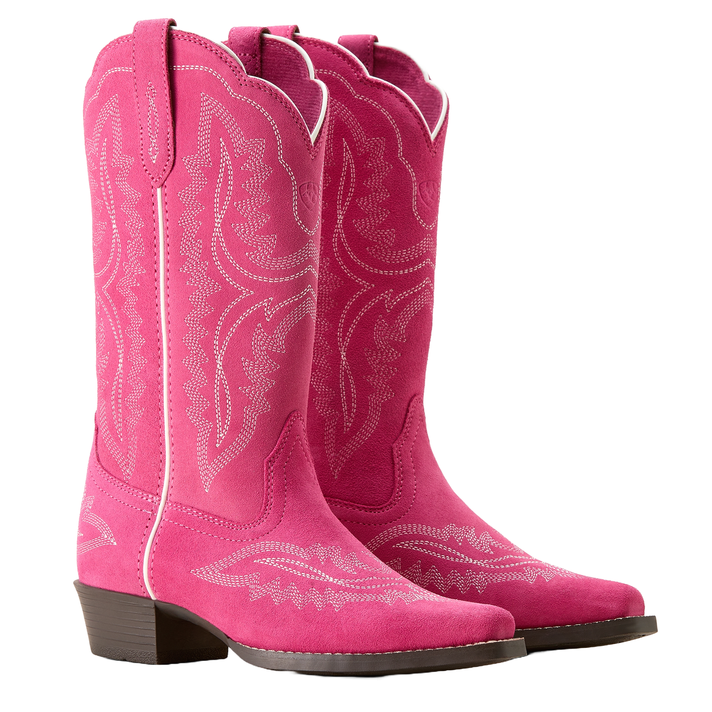 Ariat Youth Girl's Casanova Haute Pink Suede Western Boot 10053780