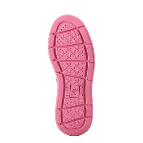 Ariat Youth Girl's Hilo Graphic Doodles Pink Slip On Shoe 10053803