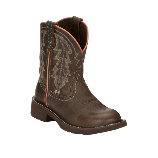 Justin Ladies Lyla Bay Brown Gypsy Round Toe Western Boots GY9538