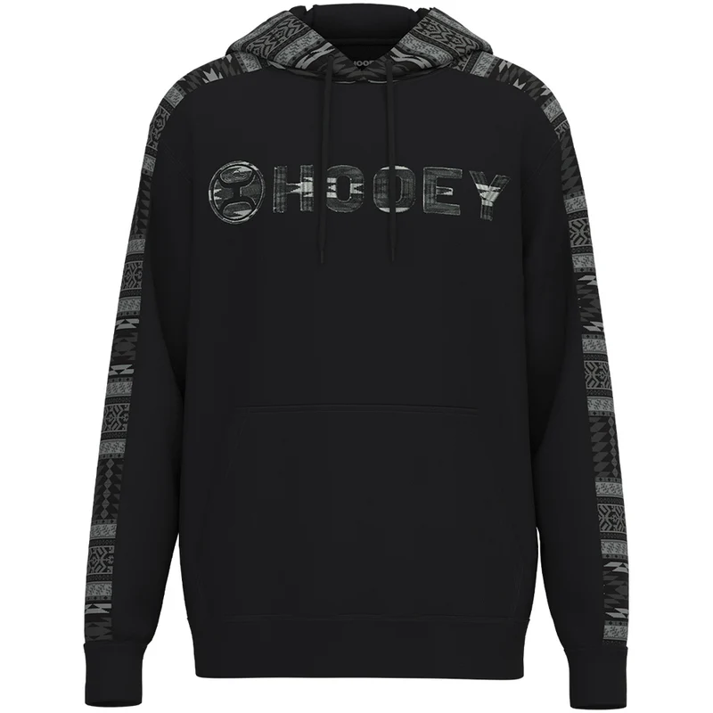 Hooey Youth Boy's Canyon Black & Grey Aztec Hoodie HH1230BKGY-Y