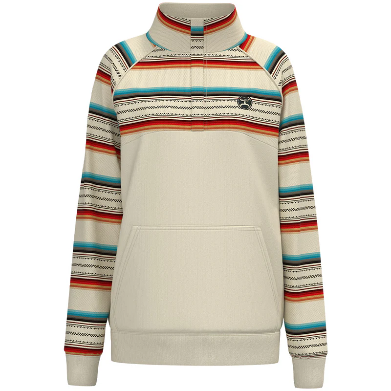 Hooey Ladies Serape Cream Henley Pullover HH1250CRAZ