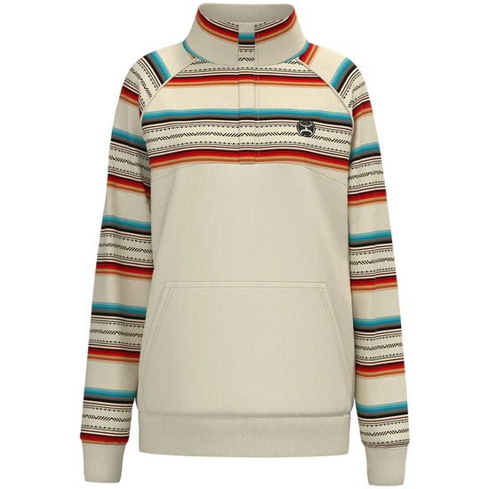 Hooey Ladies Serape Cream Henley Pullover HH1250CRAZ