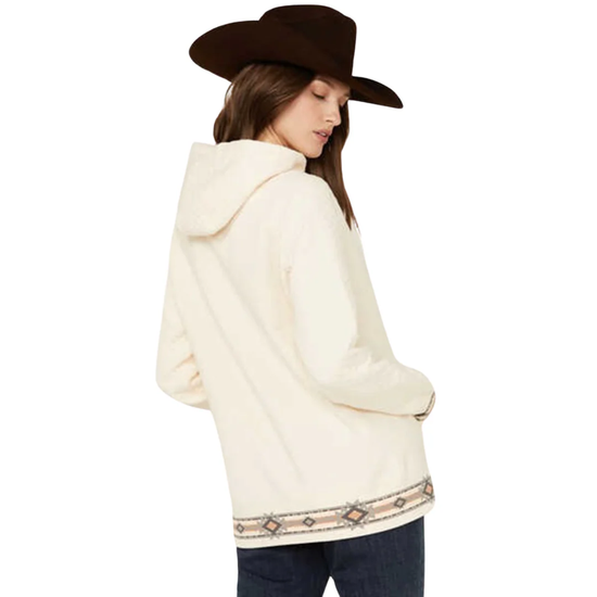 Hooey Ladies Aztec Graphic Cream Pullover Hoodie HH1256CR