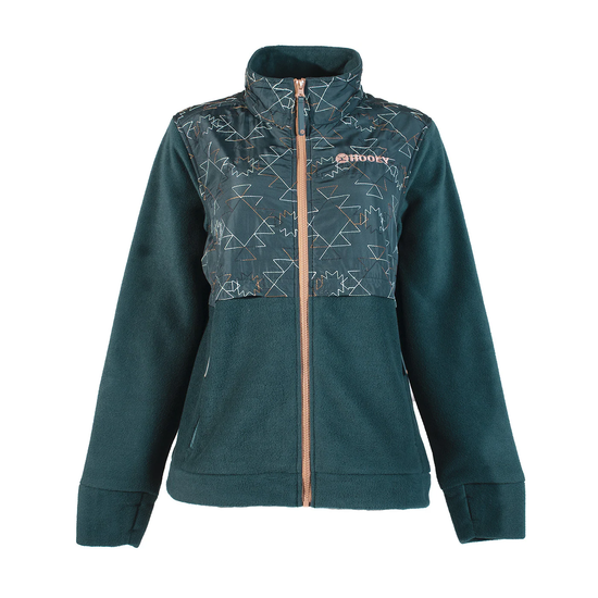 Hooey Ladies Tech Teal Aztec Print Fleece Jacket HJ133TLAZ