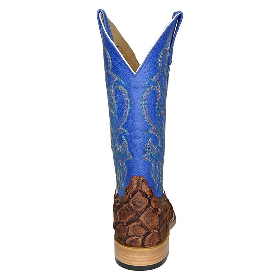 Horse Power Men's Pirarucu Cigar Matte Royal Blue Western Boots HP8007