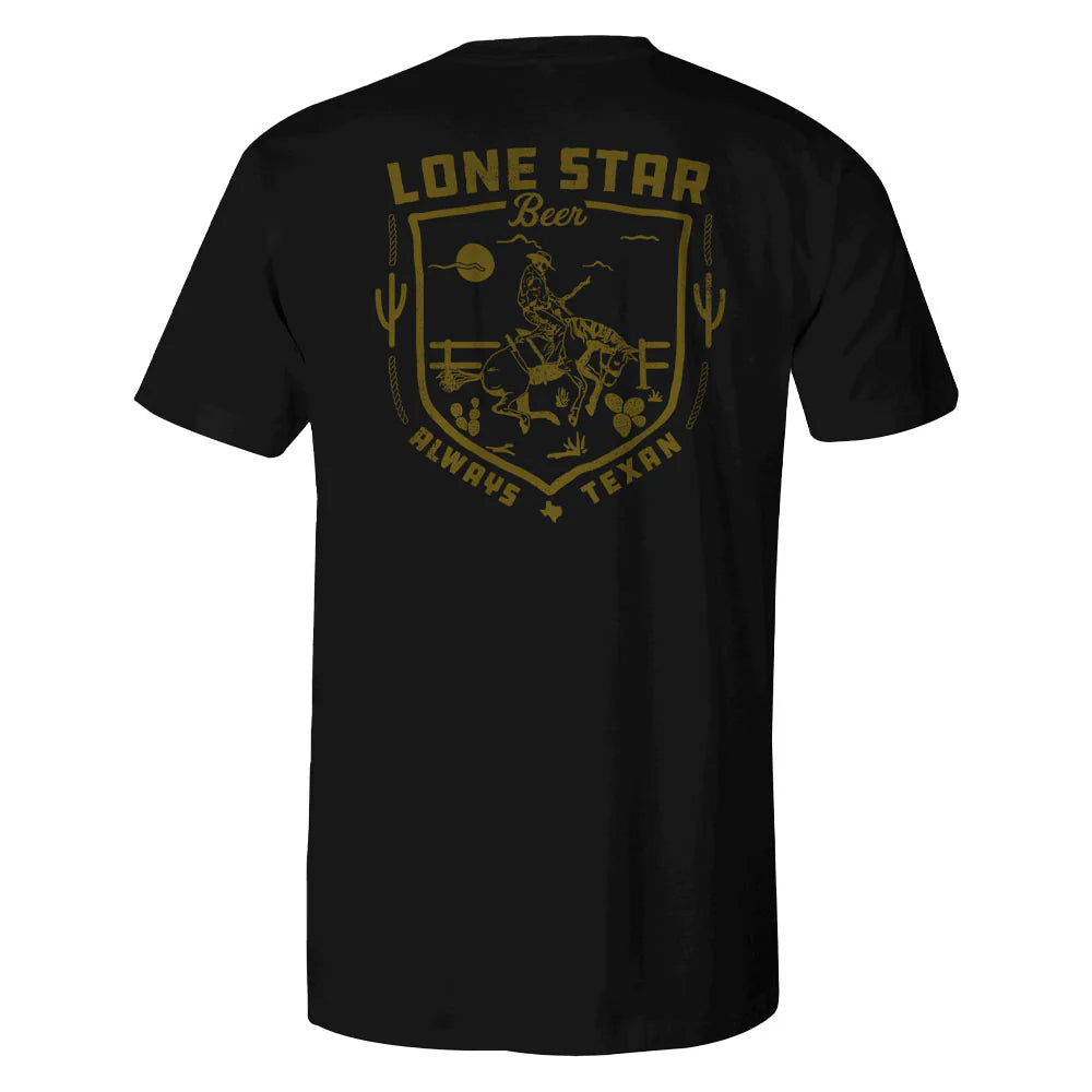 Hooey® Men's Lonestar Short Sleeve Black T-Shirt HT1617BK