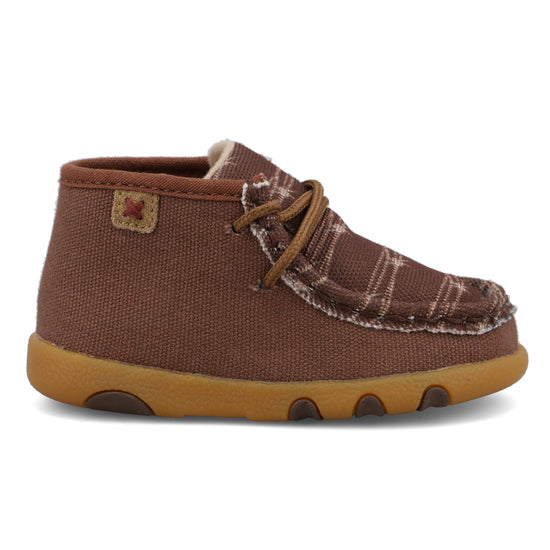 Twisted X Infant's Chukka Dark Brown & White Driving Moc ICA0042