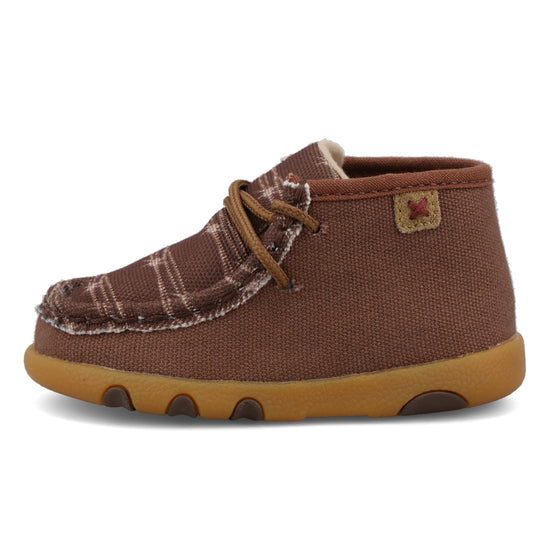 Twisted X Infant's Chukka Dark Brown & White Driving Moc ICA0042