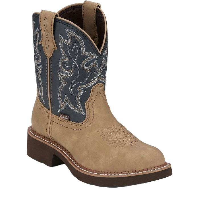 Justin Ladies Kay 8 Inch Honey & Denim Western Boot GY9550