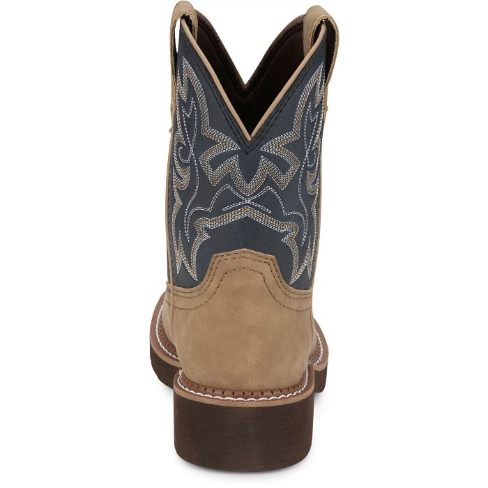 Justin Ladies Kay 8 Inch Honey & Denim Western Boot GY9550