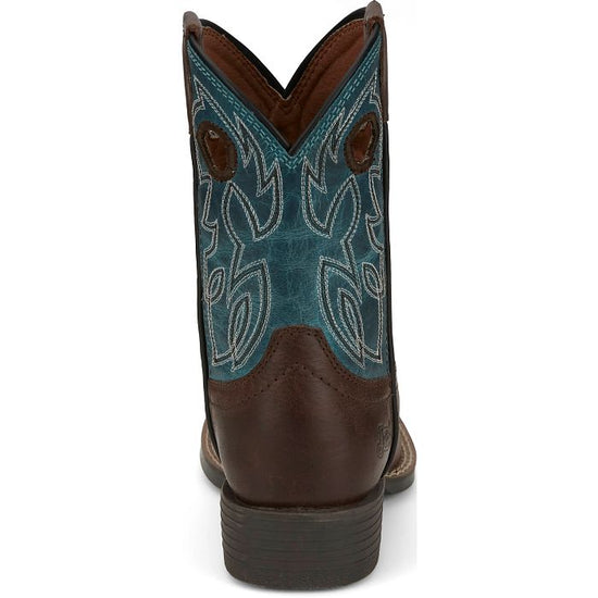 Justin Children's Bowline Junior Sapphire Blue Western Boots JK7524