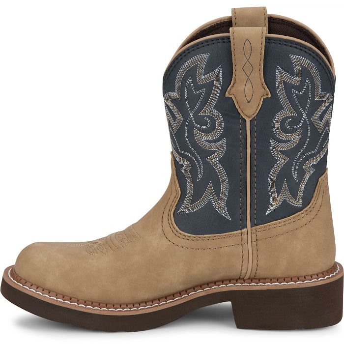 Justin Ladies Kay 8 Inch Honey & Denim Western Boot GY9550