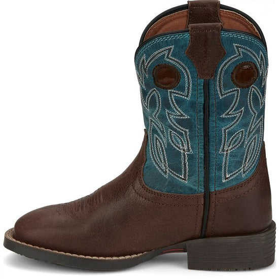 Justin Children's Bowline Junior Sapphire Blue Western Boots JK7524