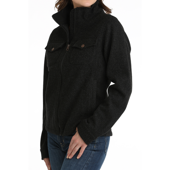 Cinch Ladies Knit Trucker Black Jacket MAJ9904001