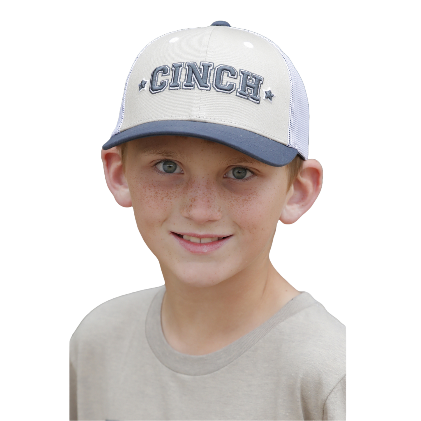 Cinch Youth Boy's FlexFit Khaki Trucker Cap MCC0606027