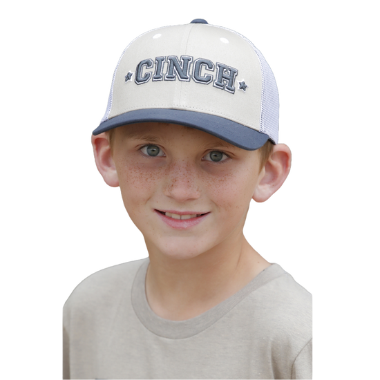 Cinch Youth Boy's FlexFit Khaki Trucker Cap MCC0606027