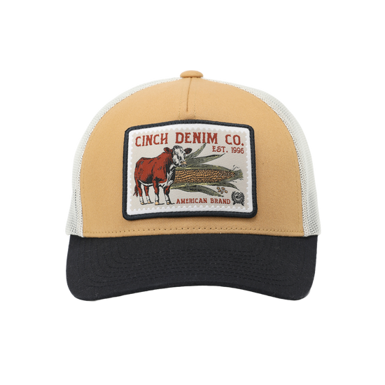 Cinch Men's 5-Panel Gold Snapback Hat MCC0660639