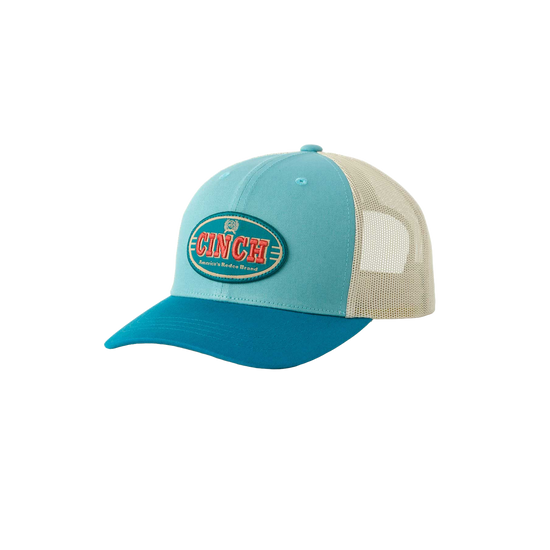 Cinch Ladies Blue & Cream Logo Trucker Cap MHC7901006
