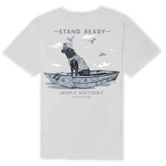 Simply Southern Men's 'Stand Ready' Light Grey T-Shirt MN-SS-STAND