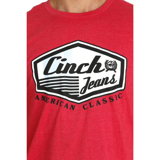 Cinch Men's Red American Classic T-Shirt MTT1690624