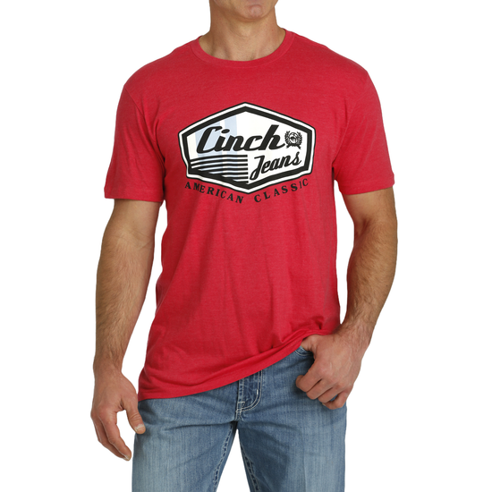 Cinch Men's Red American Classic T-Shirt MTT1690624