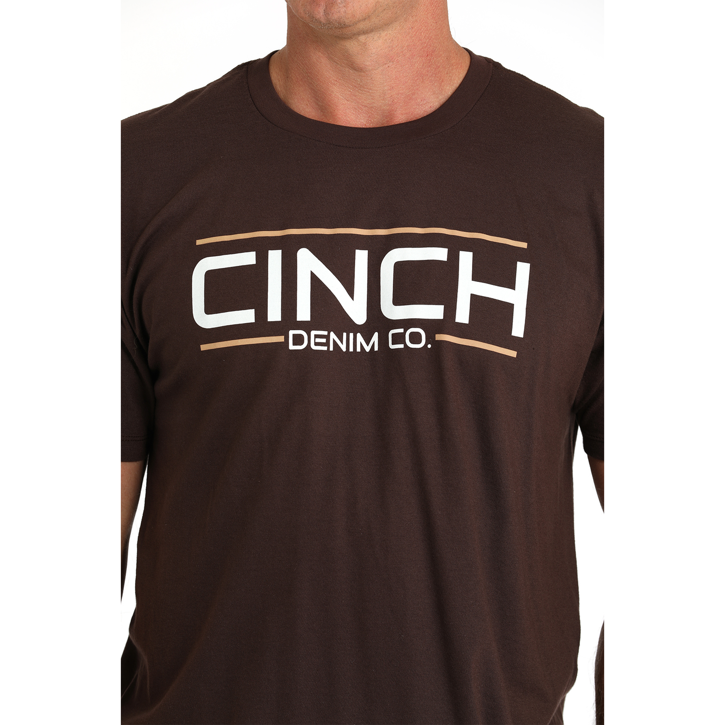 Cinch Men's Brown Logo Graphic Short Sleeve T-Shirt MTT1690646