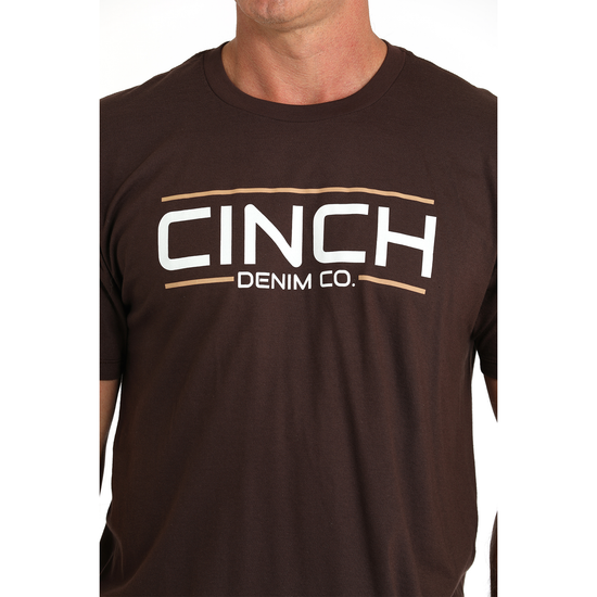 Cinch Men's Brown Logo Graphic Short Sleeve T-Shirt MTT1690646