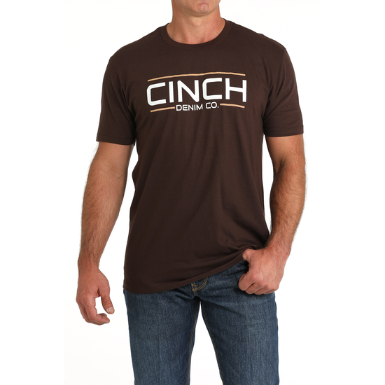 Cinch Men's Brown Logo Graphic Short Sleeve T-Shirt MTT1690646