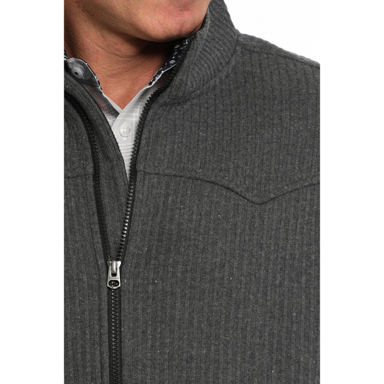 Cinch Men's Bonded Charcoal Wooly Vest MWV1909002