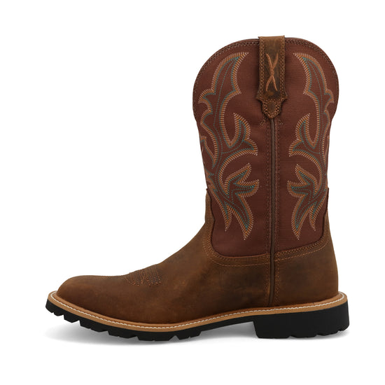 Twisted X Men's 11" Tech X Hickory Brown Western Boot MXTP003