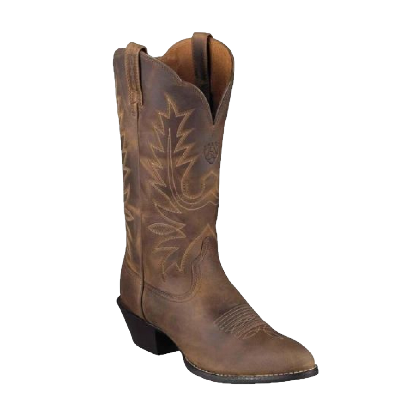 Ariat Ladies Heritage Western R Toe Boot – Distressed Brown 10001021 ...
