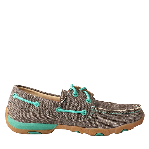 Twisted X Ladies Dust/Teal ECO Driving Moc WDM0085