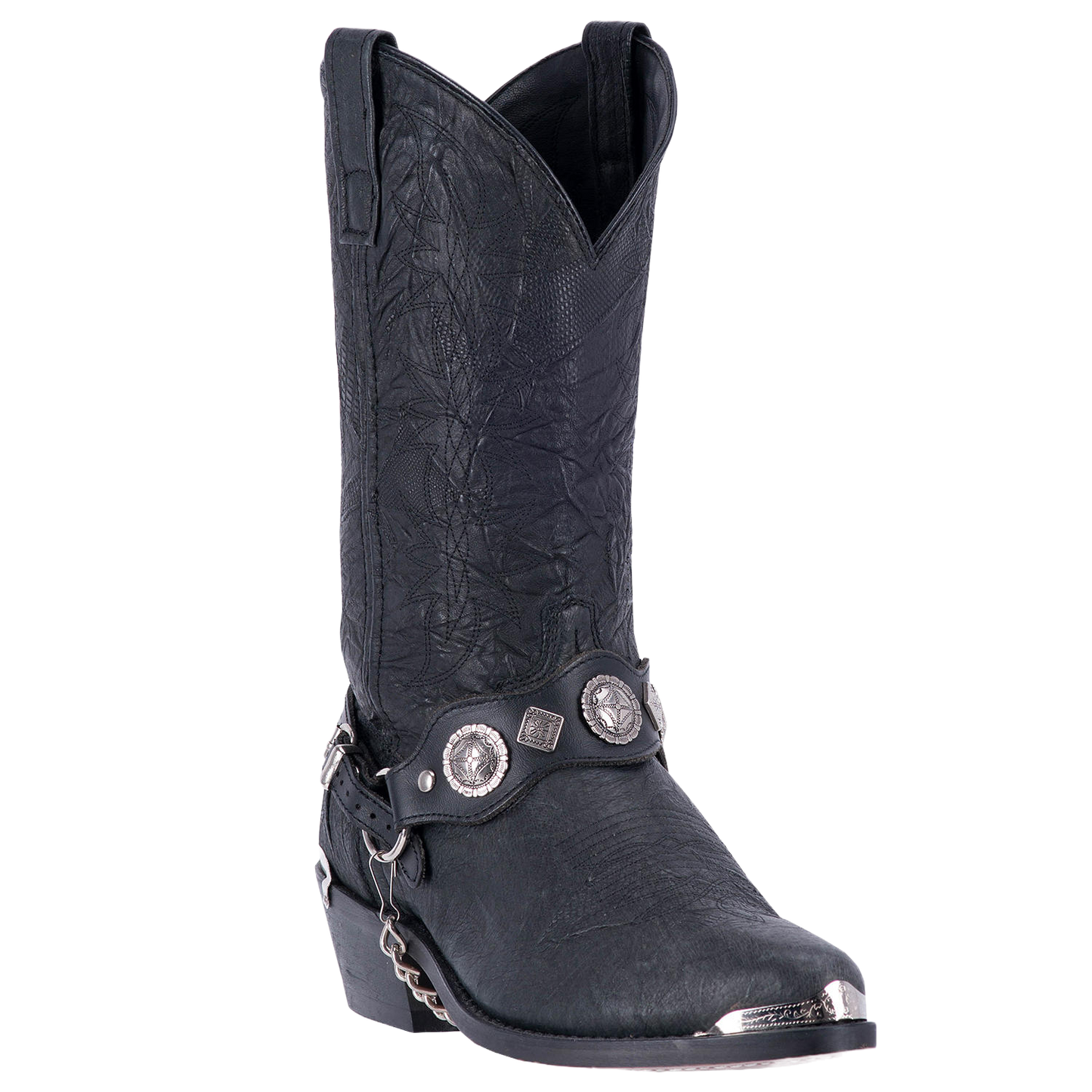 Dan Post Men's Stanley Leather Square Toe Boots - Black 8 / D