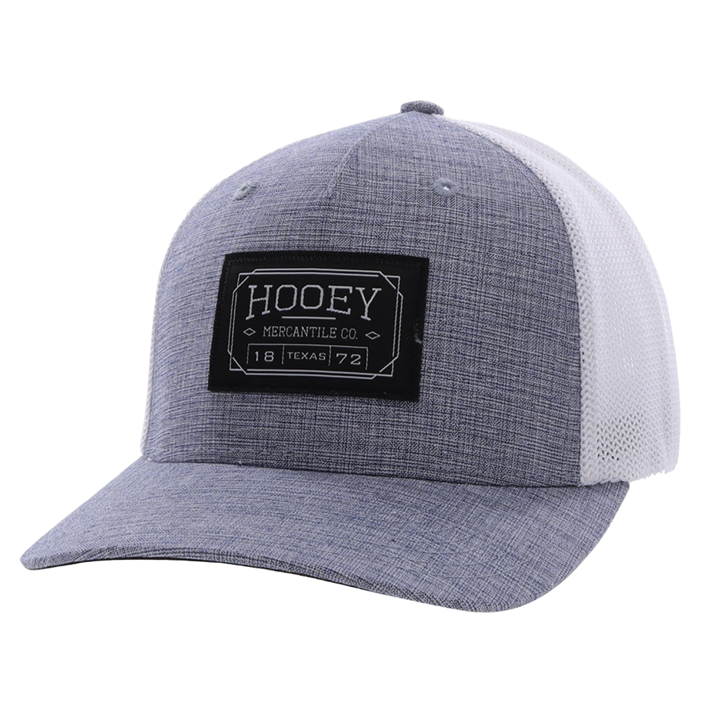 Hooey Men's Doc 5-panel Blue & White Flexfit Cap 2202BLWH