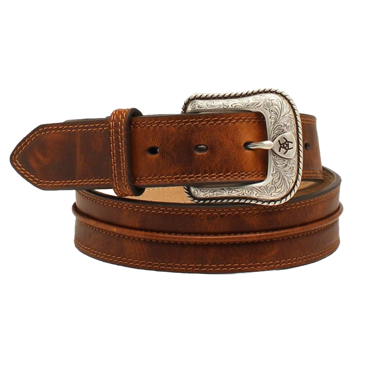Boot Stitch Belt, Western Stitched Leather Belt