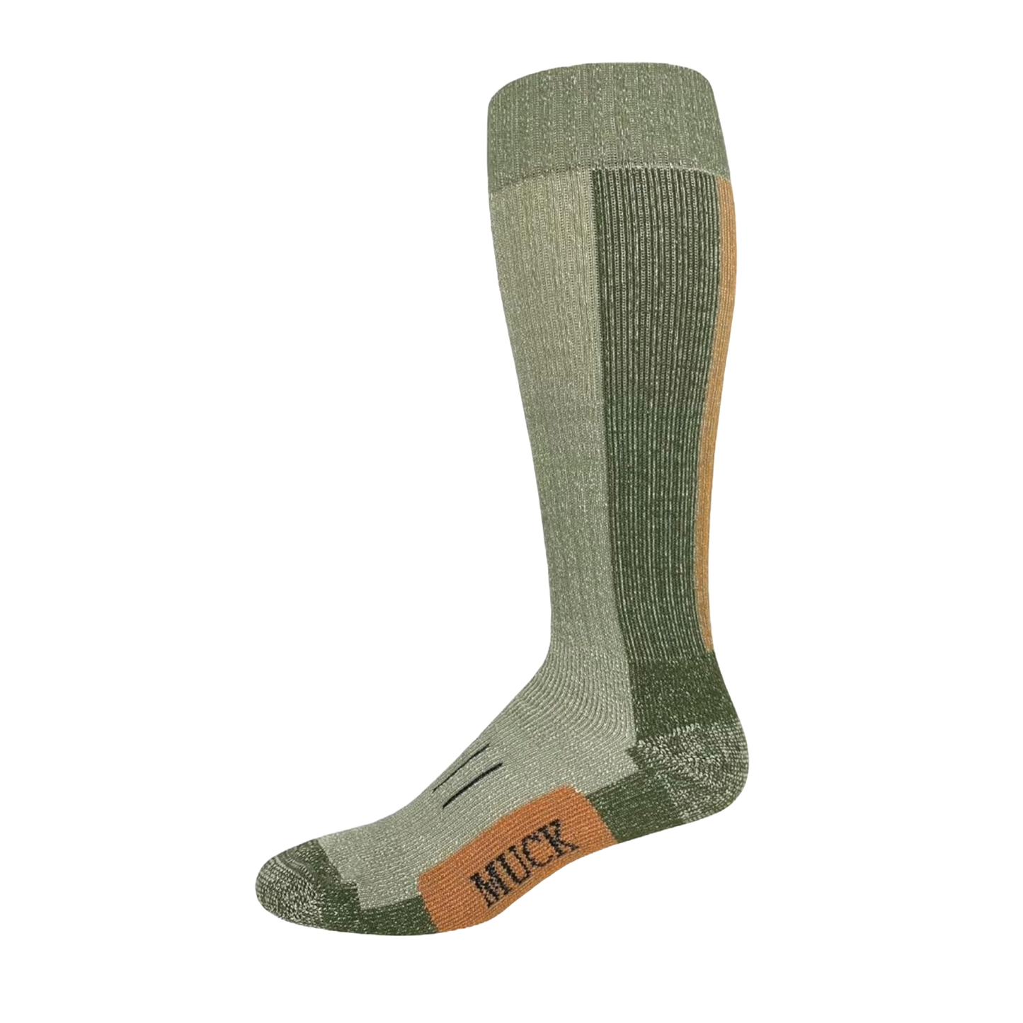 Muck Boot Merino Wool Mid Calf Green & Brown Socks 72893